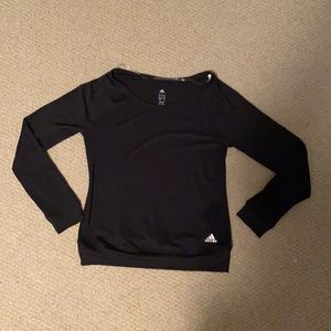 Adidas Black Long-Sleeve Workout Top